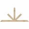 Ekena Millwork Saratoga Rough Sawn Timber Gable Bracket, Douglas Fir, 72"W x 36"H x 2"D x 4"F, 12/12 Pitch GBW072X36X0204SAR00RDF - alternate 1